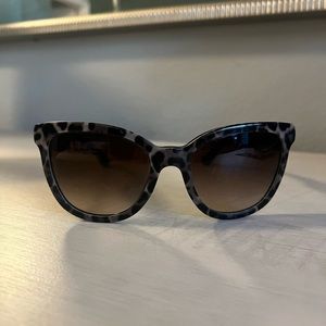 Dolce & Gabbana Black/Brown DG4190 Gradient Leopard Print Cat Eye Sunglasses